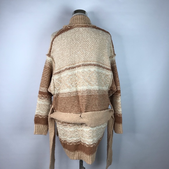New Free People Cozy Cabin Belted Cardigan Sweater - Picture 4 of 5